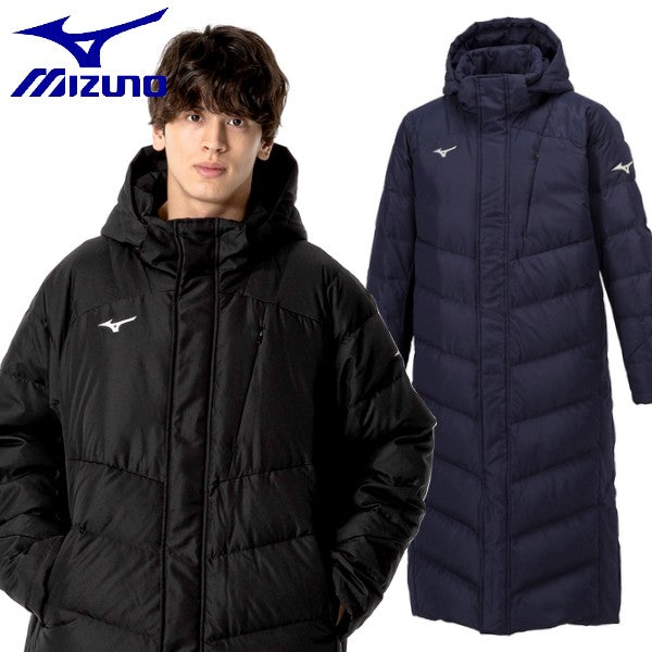  连帽羽绒外套大衣 xs码 聚酯纤维 💥日本直送羽絨】Mizuno 防水功能羽絨大衣S - 2XL 碼選擇