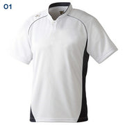 Mizuno Baseball Baseball Shirt Half Button Small Collar Top Up Shirt MIZUNO Softball 12JC6L11