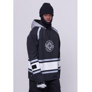 686 Snowboard Wear WATERPROOF SLAPSHOT HOODY Black Colorblock 23/24 Six Eight Six Rokuhachi Roku Jacket
