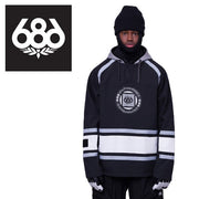 686 Snowboard Wear WATERPROOF SLAPSHOT HOODY Black Colorblock 23/24 Six Eight Six Rokuhachi Roku Jacket