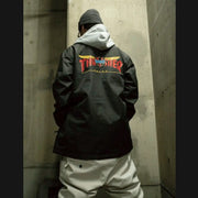 Double A AA Snowboard Wear COACH Jacket Venture Black 23/24 Coach Jacket Men's Free Shipping