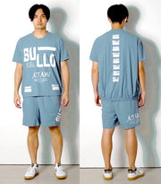 SULLO half piste top and bottom set plastic shirt plastic pan stretch DUCKTAIL TEE WALK ABOUT SHORTS futsal soccer wear