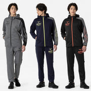 Sweatshirt hoodie top and bottom set brushed lining NXT MIZUNO sportswear