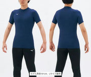Mizuno Inner Under Short Sleeve Round Neck Bio Gear Inner Shirt Top MIZUNO 32MA1152