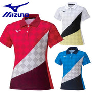 Mizuno Women's Game Shirt Uniform Short Sleeve Top MIZUNO Tennis Soft Tennis Badminton Wear