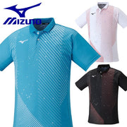MIZUNO Game Shirt Uniform Short Sleeve Top Tennis Soft Tennis Badminton Wear
