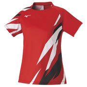 MIZUNO Women's Game Shirt Uniform Short Sleeve Top Tennis Soft Tennis Badminton Wear