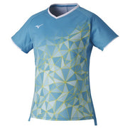 MIZUNO Women's Game Shirt Uniform Short Sleeve Top Tennis Soft Tennis Badminton Wear