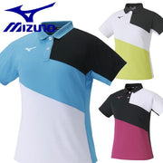 MIZUNO Women's Game Shirt Uniform Short Sleeve Top Tennis Soft Tennis Badminton Wear
