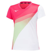 MIZUNO Women's Game Shirt Uniform Short Sleeve Top Tennis Soft Tennis Badminton Wear