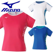 Mizuno Women's Game Shirt Uniform Short Sleeve Top MIZUNO Tennis Soft Tennis Badminton Wear