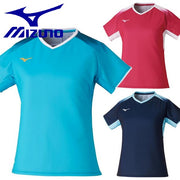 Mizuno Women's Game Shirt Uniform Short Sleeve Top MIZUNO Tennis Soft Tennis Badminton Wear