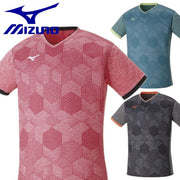 MIZUNO Game Shirt Uniform Short Sleeve Top Tennis Soft Tennis Badminton Wear