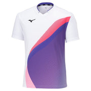 MIZUNO Game Shirt Uniform Short Sleeve Top Tennis Soft Tennis Badminton Wear Men's