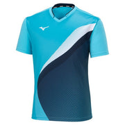 MIZUNO Game Shirt Uniform Short Sleeve Top Tennis Soft Tennis Badminton Wear Men's