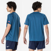 MIZUNO Table Tennis Uniform T-shirt Short Sleeve Top Game Shirt Wear