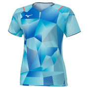 MIZUNO Table Tennis Women's Uniform Short Sleeve Top Game Shirt Wear