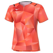 MIZUNO Table Tennis Women's Uniform Short Sleeve Top Game Shirt Wear
