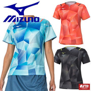 MIZUNO Table Tennis Women's Uniform Short Sleeve Top Game Shirt Wear