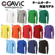 Round Neck Type Gavic Inner Junior Long Sleeve Upper Inner Shirt Undershirt GAVIC Soccer Futsal GA8851