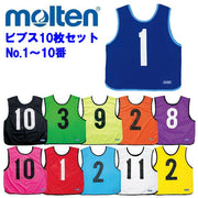 Molten Bibs Game Vest Set of 10 Numbered No. 1-10 Molten Sportswear