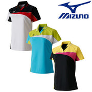 MIZUNO Ladies short-sleeved shirt game uniforms tennis soft tennis badminton wear