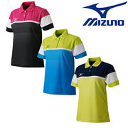 MIZUNO Ladies short-sleeved shirt game uniforms tennis soft tennis badminton wear