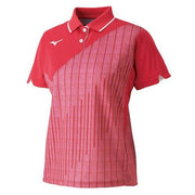 MIZUNO Ladies short-sleeved shirt game uniforms tennis soft tennis badminton wear