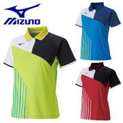 MIZUNO Ladies short-sleeved shirt game uniforms tennis soft tennis badminton wear