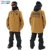 686 Snowboard WATERPROOF COACHES Jacket Golden Brown Men's 19/20 Six Eight Six Rokuhachiroku