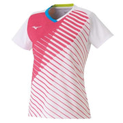 MIZUNO Ladies short-sleeved shirt game uniforms tennis soft tennis badminton wear
