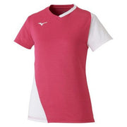 MIZUNO Ladies short-sleeved shirt game uniforms tennis soft tennis badminton wear