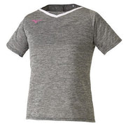 MIZUNO Ladies short-sleeved shirt game uniforms tennis soft tennis badminton wear