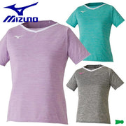 MIZUNO Ladies short-sleeved shirt game uniforms tennis soft tennis badminton wear