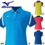 MIZUNO Ladies short-sleeved shirt game uniforms tennis soft tennis badminton wear