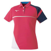 MIZUNO Ladies short-sleeved shirt game uniforms tennis soft tennis badminton wear