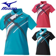 MIZUNO Ladies short-sleeved shirt game uniforms tennis soft tennis badminton wear