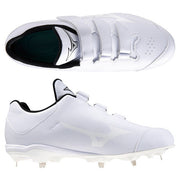 MIZUNO Baseball White Spikes Light Rebo Buddy 2 BLT Shoes Metal Fixing Belt Wide 11GM2327