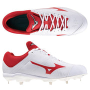 MIZUNO Baseball White Spikes Light Rebo Buddy 2 Shoes Fixed Metal Fittings Wide 11GM2331