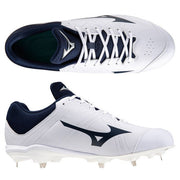 MIZUNO Baseball White Spikes Light Rebo Buddy 2 Shoes Fixed Metal Fittings Wide 11GM2333