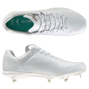 MIZUNO Baseball White Spikes Light Revo Elite 2 Global Elite Shoes Fixed Metal Fittings Ultra Lightweight Compatible with High School Baseball 11GM241002