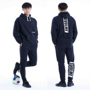 Subolme Sweatshirt Hoodie Top and Bottom Set Hoodie Slim svolme Futsal Soccer Wear