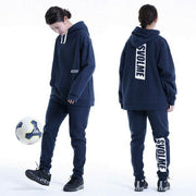 Subolme Sweatshirt Hoodie Top and Bottom Set Hoodie Slim svolme Futsal Soccer Wear