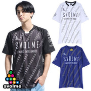 Subolme Plastic Shirt T-Shirt Short Sleeve Striped TR Top Top svolme Futsal Soccer Wear 1241-23100