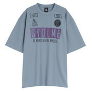 Subolme Plastic Shirt T-shirt Short Sleeve Wide FB Logo Plastic T-Shirt Loose svolme Futsal Soccer Wear 1241-24500