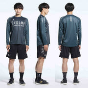 Suborme svolme plastic shirt long sleeve top T-shirt crash stripe futsal soccer wear 1243-30500