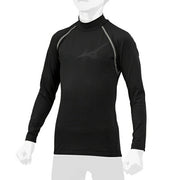 MIZUNO Baseball Junior Boys Undershirt Fleece Lined Long Sleeve Top High Neck Softball Children 12JA2P54