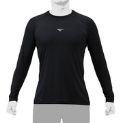 MIZUNO Baseball Undershirt Long Sleeve Top Low Neck Loose Fit Loose Softball 12JAAP10