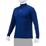 MIZUNO Baseball Undershirt Long Sleeve Top High Neck Loose Fit Loose Softball 12JAAP11