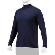 MIZUNO Baseball Undershirt Long Sleeve Top High Neck Loose Fit Loose Softball 12JAAP11